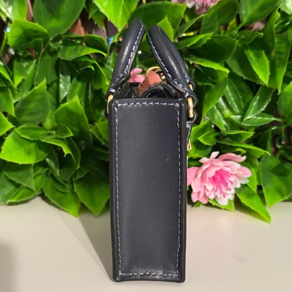 Coach Cherry Print Mini Tote Bag Charm Key Holder - Picture 4 of 6